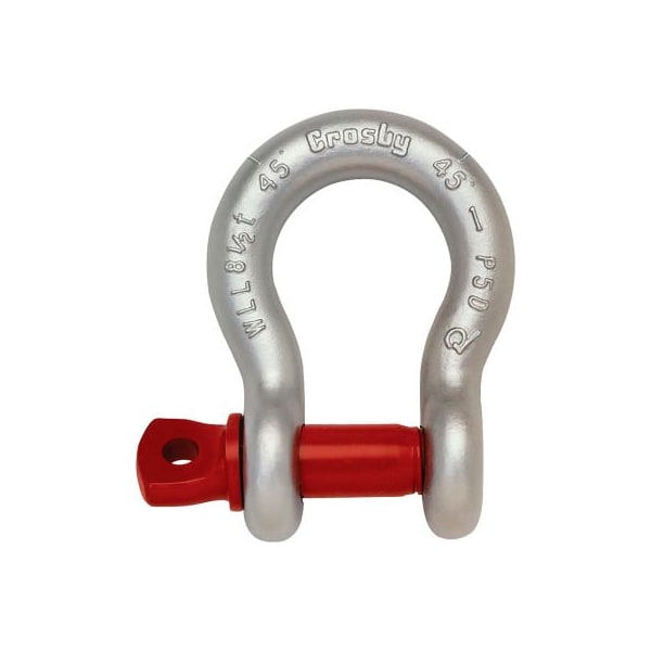 Crosby G-209 Galvanized Carbon Shackle SPA 1/4", 1/2T WLL